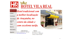 Desktop Screenshot of hotelvilarealaracatuba.com.br